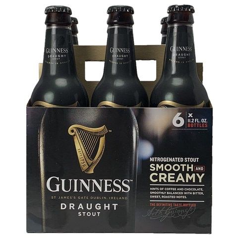 guinness draught 330 ml - 6 bottles airdrie liquor delivery