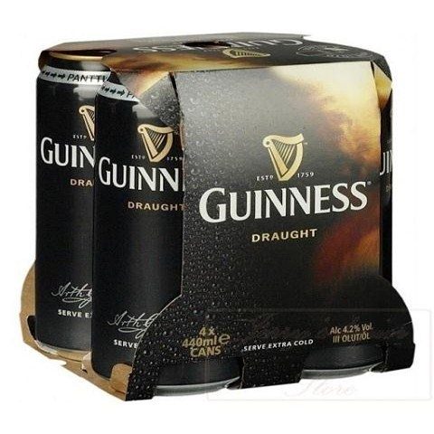 guinness draught 440 ml - 4 cans airdrie liquor delivery