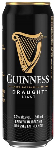 guinness draught 500 ml single can airdrie liquor delivery