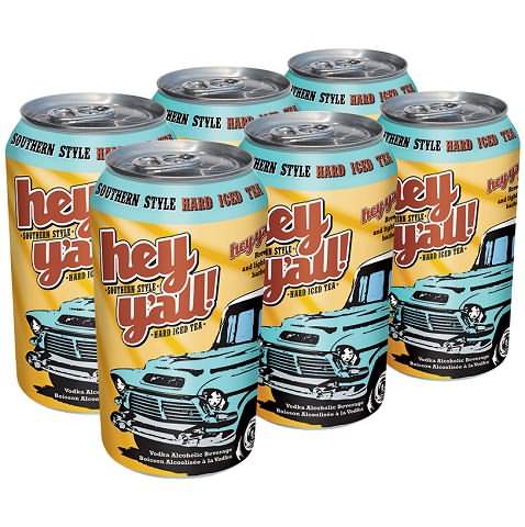 hey y'all hard iced tea orignal 341 ml - 6 cans airdrie liquor delivery