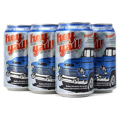 hey y'all kentucky blueberry hard iced tea 341 ml - 6 cans airdrie liquor delivery