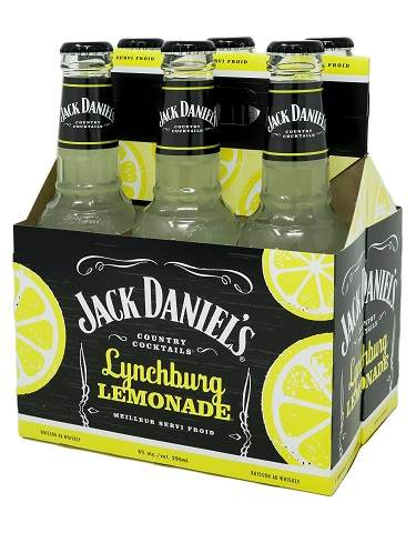 jack daniel's country cocktails lynchburg lemonade 296 ml - 6 bottles airdrie liquor delivery