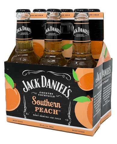 jack daniel's country cocktails southern peach 296 ml - 6 bottles airdrie liquor delivery