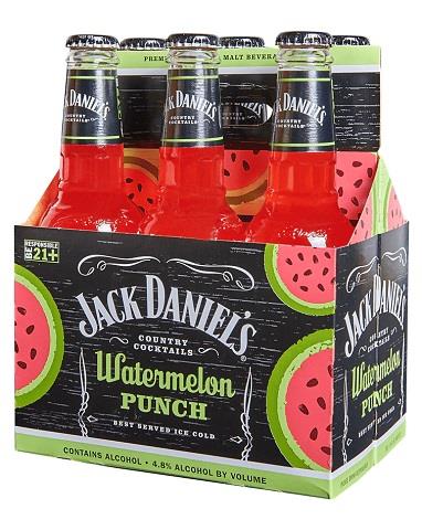 jack daniel's country cocktails watermelon punch 296 ml - 6 bottles airdrie liquor delivery