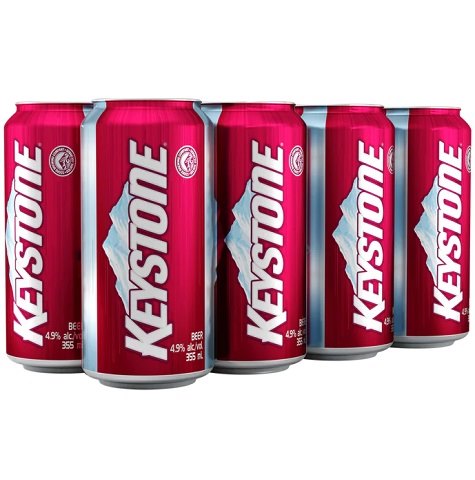  keystone lager 355 ml - 8 cans airdrie liquor delivery 