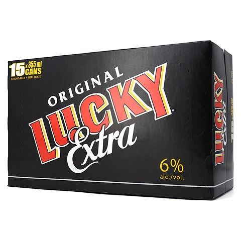 lucky lager extra 355 ml - 15 cans airdrie liquor delivery