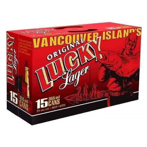 lucky lager 355 ml - 15 cans airdrie liquor delivery