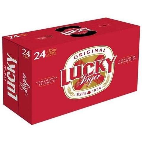 lucky lager 355 ml - 24 cans airdrie liquor delivery