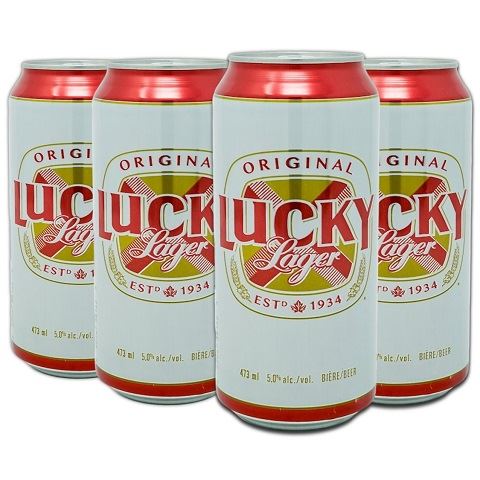  lucky lager 473 ml - 6 cans airdrie liquor delivery 