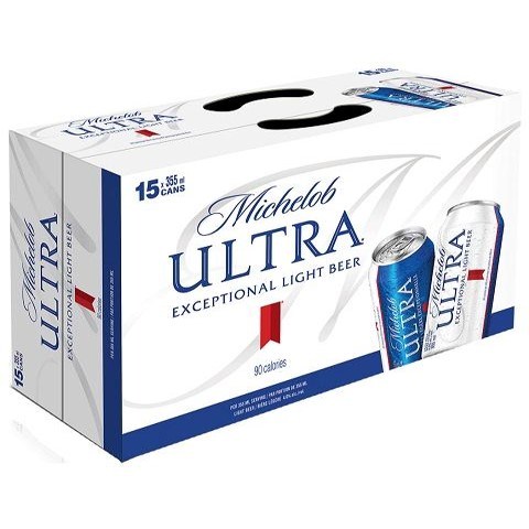 michelob ultra 355 ml - 15 cans airdrie liquor delivery