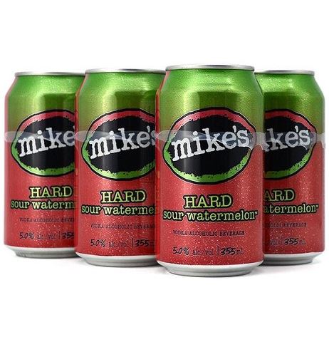 mike's hard sour watermelon 355 ml - 6 cans airdrie liquor delivery