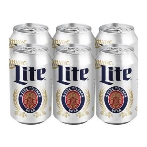 miller lite 355 ml - 6 cans airdrie liquor delivery