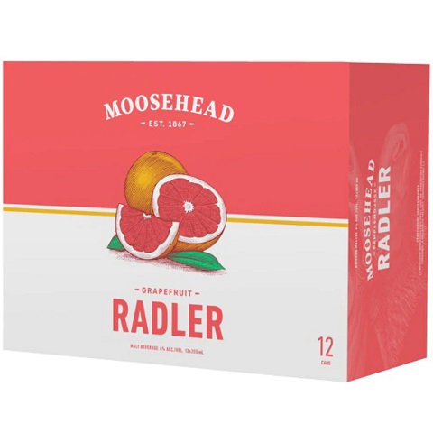  moosehead grapefruit radler 355 ml - 12 cans airdrie liquor delivery 
