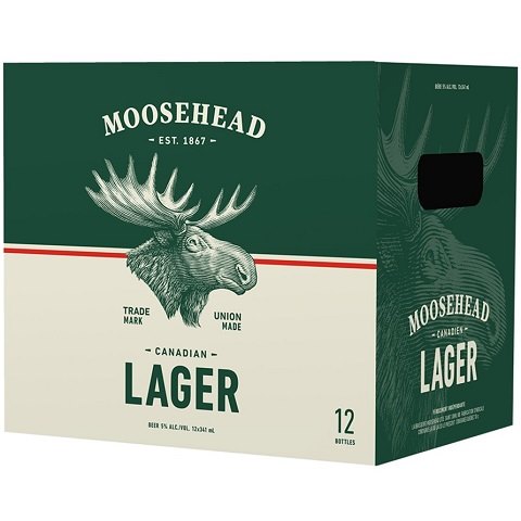  moosehead lager 341 ml - 12 bottles airdrie liquor delivery 
