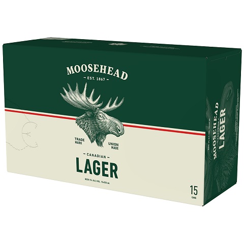 moosehead lager 355 ml - 15 cans airdrie liquor delivery