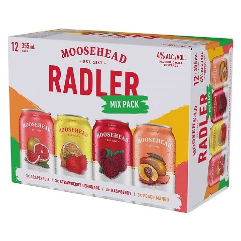 moosehead radler mix 355 ml - 12 cans airdrie liquor delivery