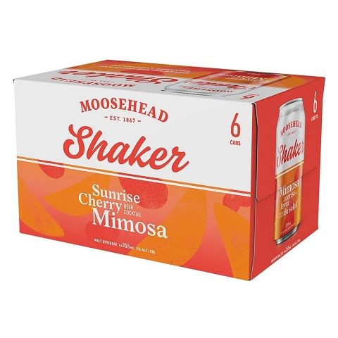moosehead shaker sunrise cherry mimosa 355 ml - 6 cans airdrie liquor delivery