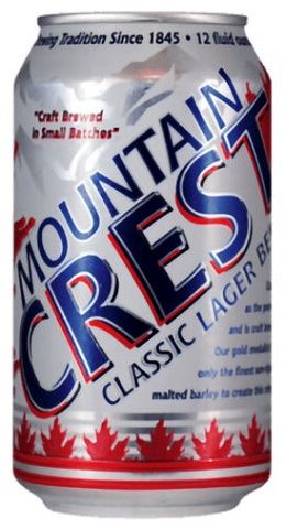mountain crest classic lager 355 ml - 12 cans airdrie liquor delivery