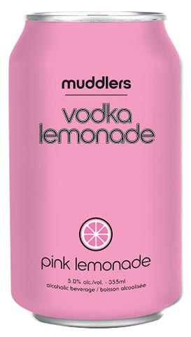 muddlers pink lemonade 355 ml - 6 cans airdrie liquor delivery