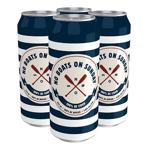  no boats on sunday cider 473 ml - 4 cans airdrie liquor delivery 