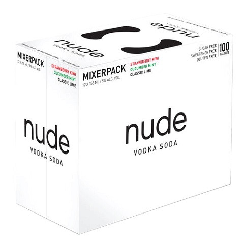 nude vodka soda mixer 355 ml - 12 cans airdrie liquor delivery
