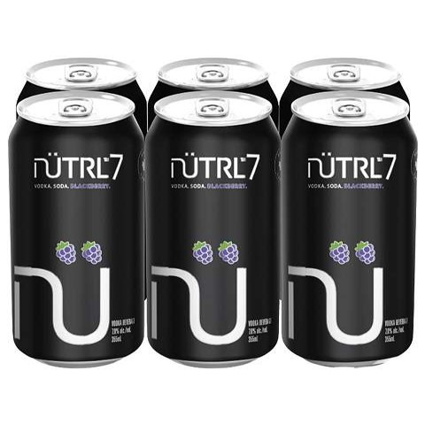 nutrl 7 vodka soda blackberry 355 ml - 6 cans airdrie liquor delivery