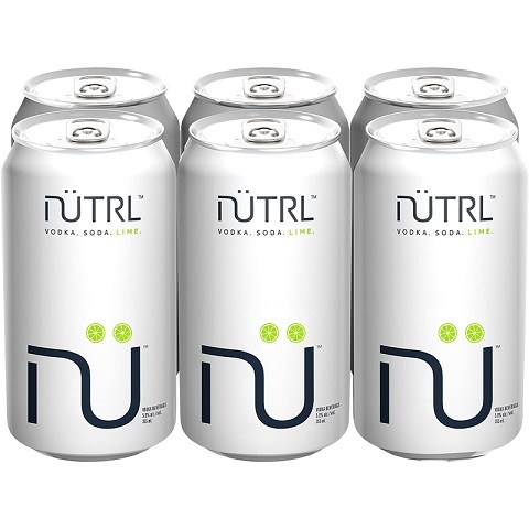 nutrl vodka soda lime 355 ml - 6 cans airdrie liquor delivery