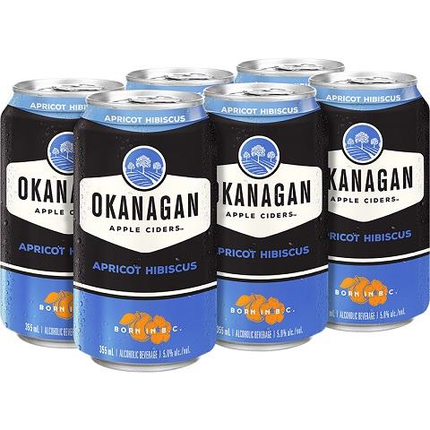 okanagan apricot hibiscus 355 ml - 6 cans airdrie liquor delivery