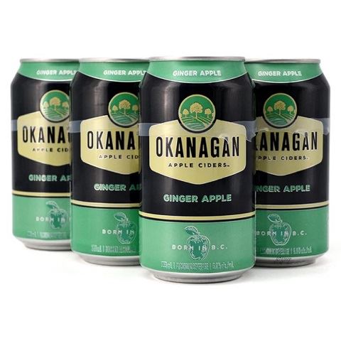 okanagan ginger apple 355 ml - 6 cans airdrie liquor delivery