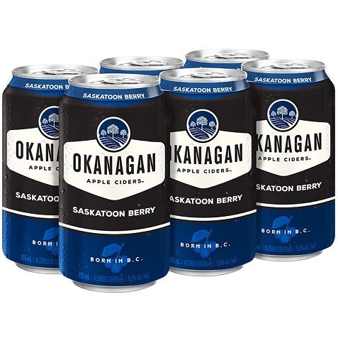 okanagan saskatoon berry 355 ml - 6 cans airdrie liquor delivery