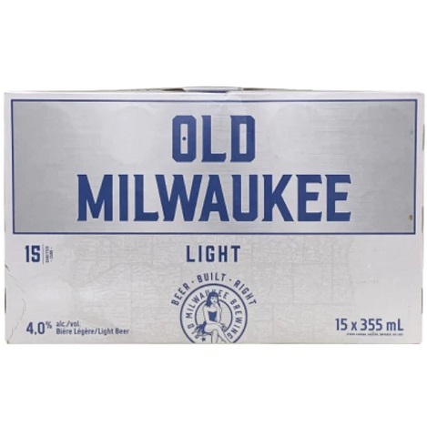 old milwaukee light 355 ml - 15 cans airdrie liquor delivery