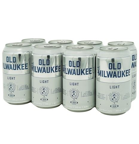 old milwaukee light 355 ml - 8 cans airdrie liquor delivery