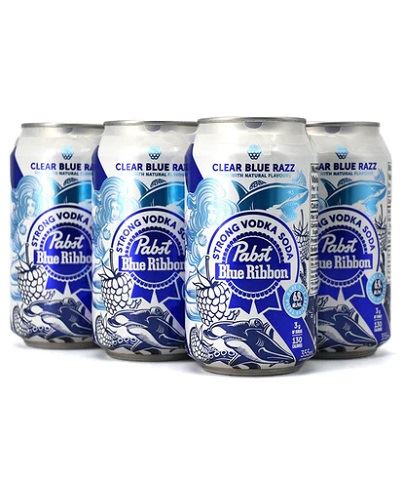 pabst blue ribbon strong vodka soda 355 ml - 6 cans airdrie liquor delivery