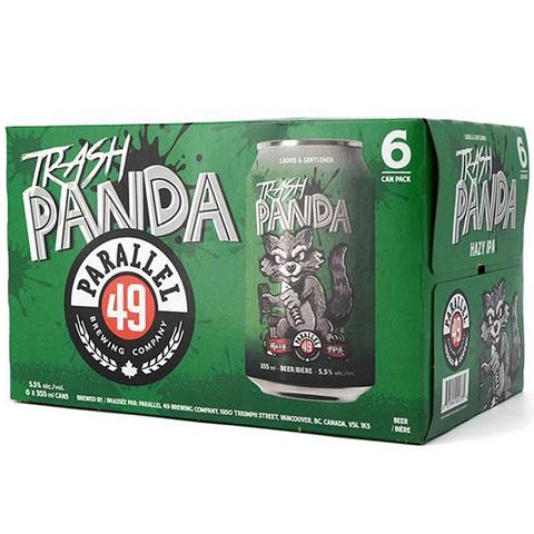 parallel 49 trash panda hazy ipa 355 ml - 6 cans airdrie liquor delivery
