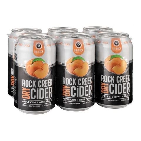 rock creek peach 355 ml - 6 cans airdrie liquor delivery
