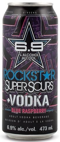 rockstar vodka super sours blue raspberry 473 ml single can airdrie liquor delivery