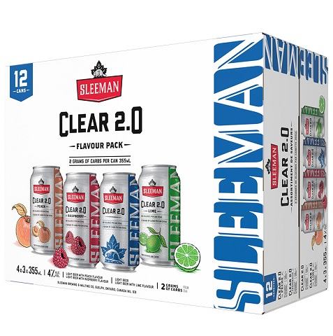sleeman clear 2.0 mix pack 355 ml - 12 cans airdrie liquor delivery