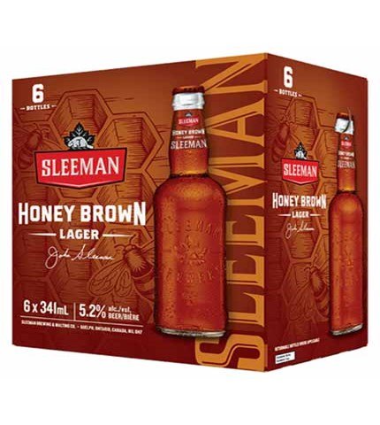sleeman honey brown 341 ml - 6 bottles airdrie liquor delivery