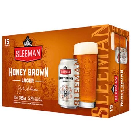 sleeman honey brown 355 ml - 15 cans airdrie liquor delivery