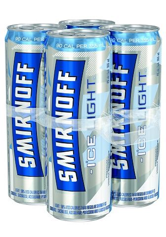 smirnoff ice light original 355 ml - 4 cans airdrie liquor delivery