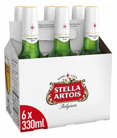 stella artois 330 ml - 6 bottles airdrie liquor delivery