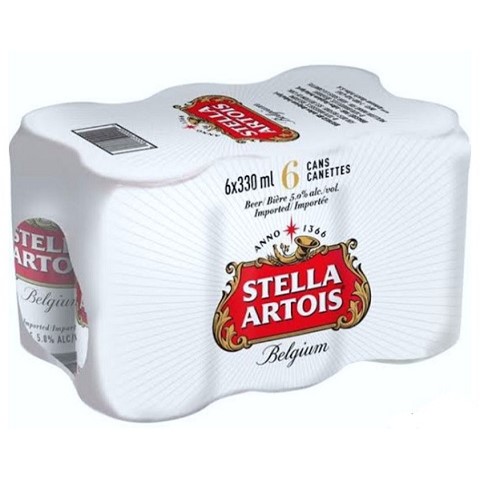 stella artois 330 ml - 6 cans airdrie liquor delivery