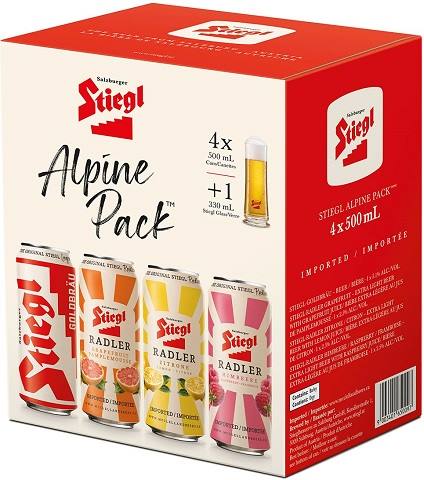  stiegl alpine mixed 500 ml - 4 cans airdrie liquor delivery 