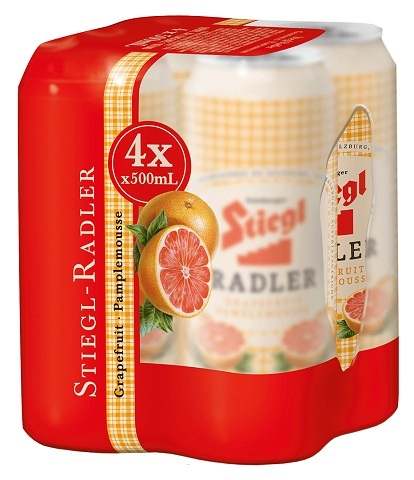 stiegl grapefruit radler 500 ml - 4 cans airdrie liquor delivery