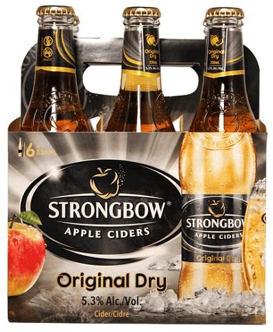 strongbow apple cider 330 ml - 6 bottles airdrie liquor delivery