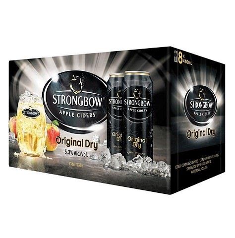 strongbow apple cider 440 ml - 8 cans airdrie liquor delivery
