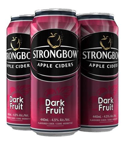 strongbow dark fruit 440 ml - 4 cans airdrie liquor delivery