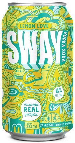 sway vodka soda lemon love 355 ml - 6 cans airdrie liquor delivery