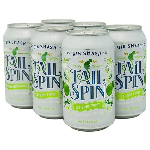 tail spin icy lime twist 355 ml - 6 cans airdrie liquor delivery