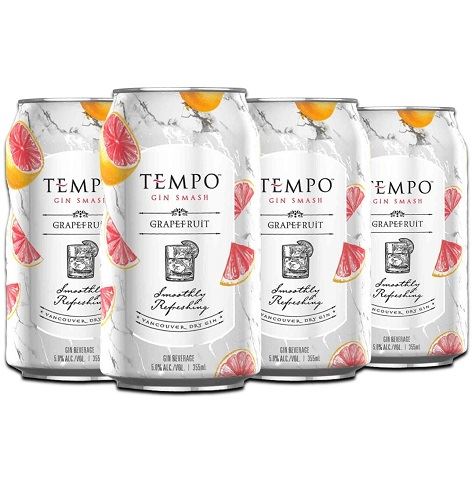 tempo gin smash grapefruit 355 ml - 6 cans airdrie liquor delivery